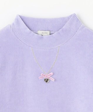 ANY KIDS ハイネック長袖カットソー ラベンダー