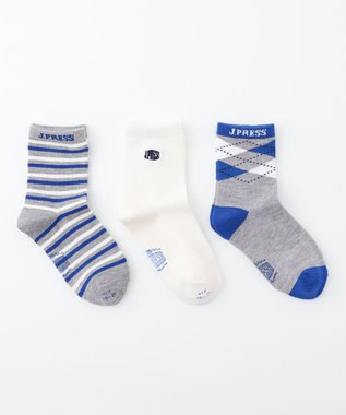 J.PRESS KIDS 【19-26cm】3P ソックス アイボリー系