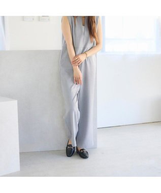 MODE ET JACOMO <noyau>スクエアトゥビット付きヒールローファー ブラック