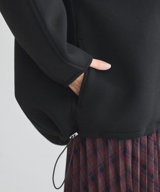 earth music&ecology フーディーダンボールジップブルゾン Black