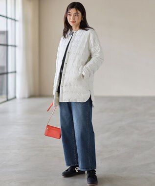 ANY フレンチダウンロングコート エクリュ