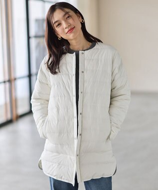 ANY フレンチダウンロングコート エクリュ