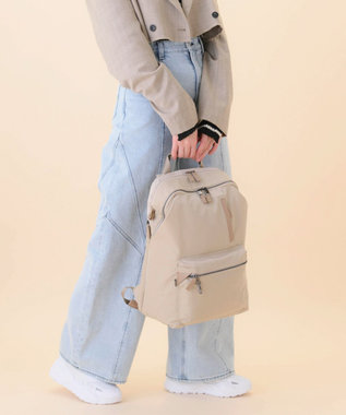 ACE BAGS & LUGGAGE 【雑誌掲載】W&.Day/Night ポッケス スリムリュック A4サイズ 14.0インチPC収納 15277 ダブルアンドデイナイト マザーズバッグ ライトベージュ