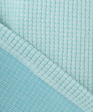 23区GOLF 冬の定番トップス【MEN】【吸湿発熱】グランサーモワッフル モックネックシャツ スカイブルー系