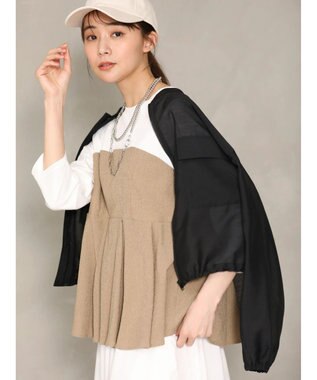 Green Parks シアーショート丈ブルゾン Black