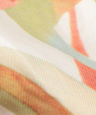 23区 Ratti  ペインティング柄 ロングスカーフ オレンジ系6