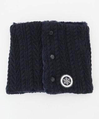 23区GOLF ギフトにも最適！【WOMEN】ニット ネックウォーマー ネイビー系