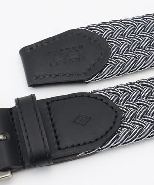 JOSEPH ABBOUD 【キングサイズ・イタリア素材・ストレッチ・日本製】 ストレッチミックスブレイズ ベルト ダルブルー系