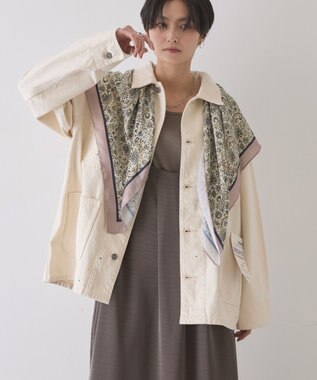 AMERICAN HOLIC ペイントデニムカバーオールジャケット White