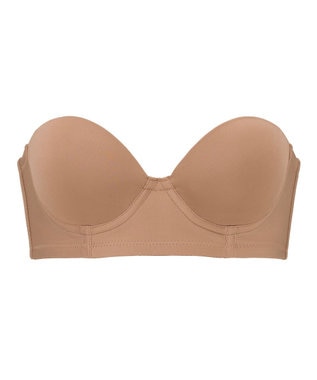  【BRADELIS FIT / 響きにくい】モールドカップストラップレスブラ ブラデリス ズレにくい 補正 ブラジャー
