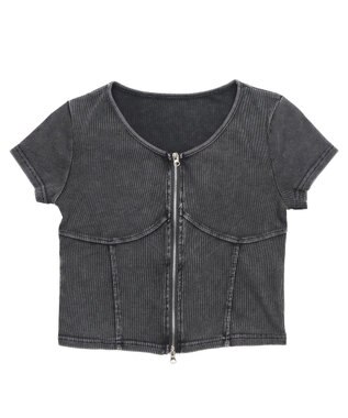 WEGO ピグメントダブルZIPトップ スミクロ