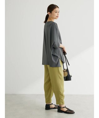 Green Parks ドルマンカット５分袖プルオーバー Gray