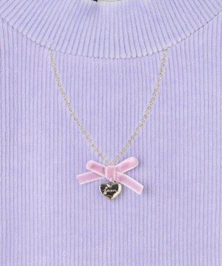 ANY KIDS ハイネック長袖カットソー ラベンダー