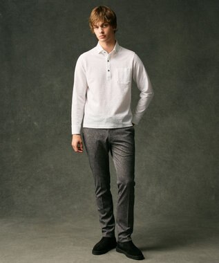 JOSEPH ABBOUD 【ウエストも伸びる！/ストレッチ】エアロムリネ コンフォートジャージ パンツ ライトグレー系