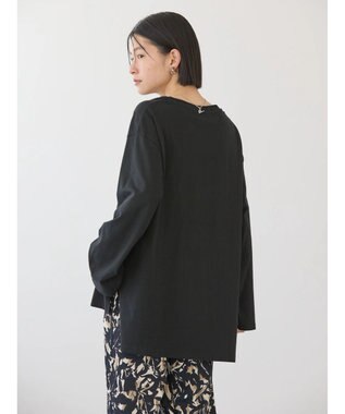 AMERICAN HOLIC アシンメトリー切替カットチュニック Black