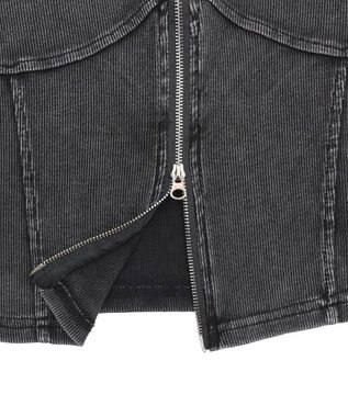 WEGO ピグメントダブルZIPトップ スミクロ