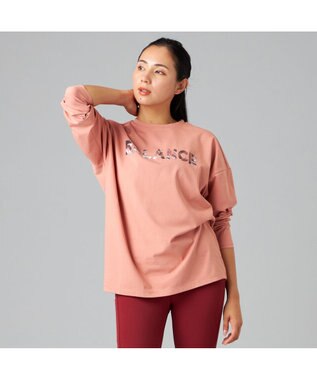 Chacott Chacott BALANCE HandsomeCotton ロゴTシャツ サーモンピンク