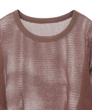 AMERICAN HOLIC メッシュボックスTシャツ Brown