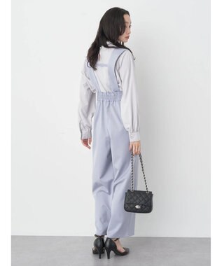 earth music&ecology パールタックブラウス Light Gray