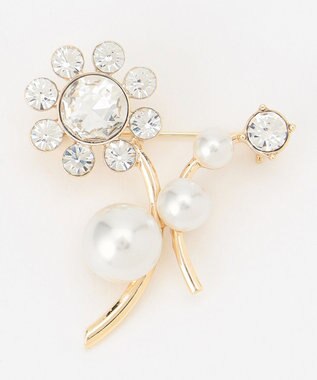 TOCCA DAISY FLOWER BROOCH NECKLACE 2WAY ブローチネックレス ゴールド系