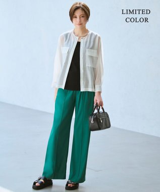 ICB L 【WEB限定カラーあり】 ブロードステッチリブ タンクトップ ブラック［WEB限定］
