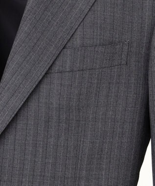 J.PRESS MEN 【ESSENTIAL CLOTHING】ラスティックストライプ スーツ ライトグレー系1