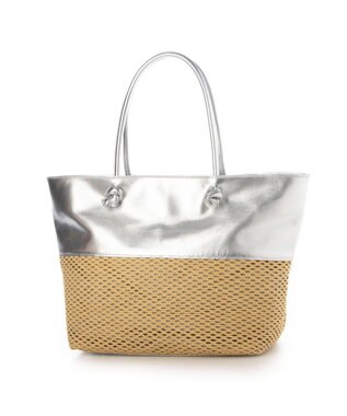 UNBILLION ペルケ perche / エステルメッシュ・牛革付属トート