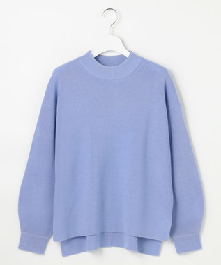 ANY SIS ラインポイント ニット ライトブルー