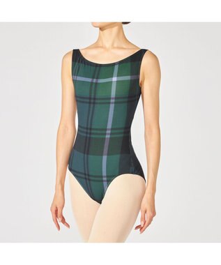 Chacott ノースリーブレオタード コバルトブループリント