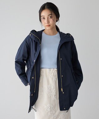 YECCA VECCA 袖口シアーリブニット Sax