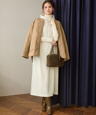 23区 【WEB&一部店舗限定】スエード ボストン バッグ カーキ系