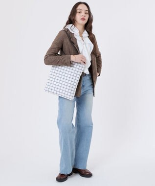 LeSportsac VERTICAL CITY TOTE/アップタウンモノチェック/ブラック アップタウンモノチェック/ブラック