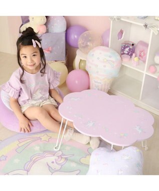 Mother garden マザーガーデン ユニコーンテーブル 雲型 紫