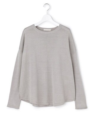 ICB 【先行予約】リネンレーヨンハイゲージ プルオーバーニット オリーブグレー