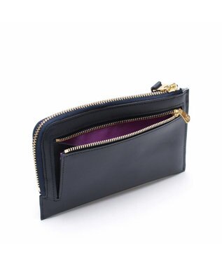 A.D.M.J. 【牛革】セブンティリリィ/オーガナイザーパース ネイビーブルー