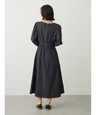 Green Parks ・ＥＬＥＮＣＡＲＥ　ＤＵＥウエストタックデニムワンピース Black