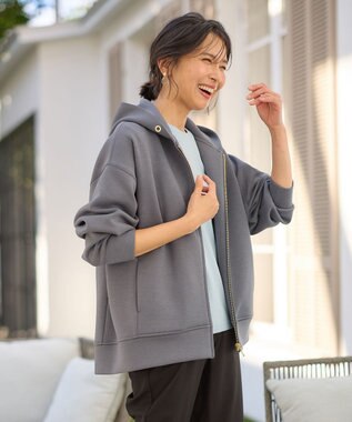 ANY 【洗濯機可】ダンボールジップアウター チャコール