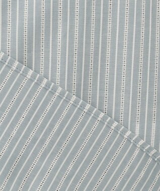 J.PRESS LADIES 【洗える】BEZ空羽ストライプ シャツカラー ブラウス ライトグリーン系1