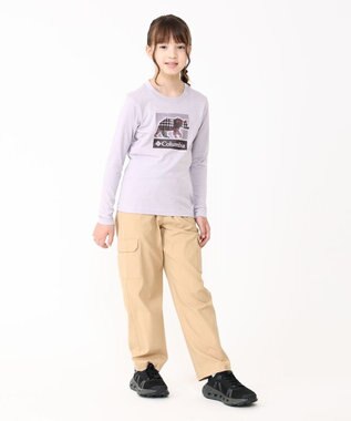 Columbia Columbia/ 【KIDS】ヘーゼルデルヒルロングスリーブグラフィックTシャツ /コロンビア Lavender Pearl、 Barely Printed