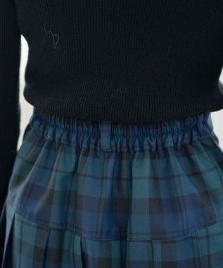 WEGO 【SCHOOLITEM】プリーツスカパン グリーンチェック1