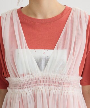 Green Parks ・ＥＬＥＮＣＡＲＥ　ＤＵＥ　チュールシャーリングビスチ Off White