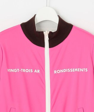 23区GOLF 【WOMEN】リバーシブルニットブルゾン ダークブラウン系2