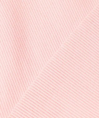 uncrave 【洗濯機洗い可】リブ フレアスリーブポロニット（uncrave STANDARD） ピンク