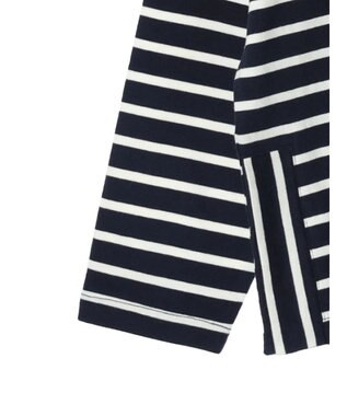 CRAFT STANDARD BOUTIQUE ボーダーサイドスリットプルオーバー Border Black