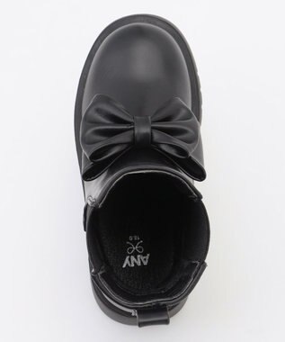 ANY KIDS リボンサイドゴアブーツ ブラック