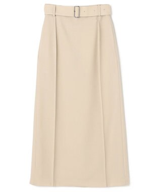 NAVE 【Nave・セットアップ可】ウールポリエステルツイルスカート ベージュ系