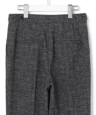 ICB L 【先行予約】ミックスブッチャー クロップドパンツ ブラック×オフホワイト