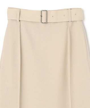 NAVE 【Nave・セットアップ可】ウールポリエステルツイルスカート ベージュ系