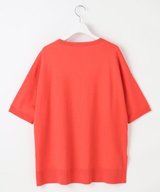 自由区 【接触冷感・UVカット】クレープストレッチプルオーバー ニットⅡ [新色]マンダリン