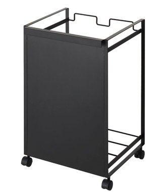 tower 目隠し分別ダストワゴン タワー 2分別  ブラック ブラック